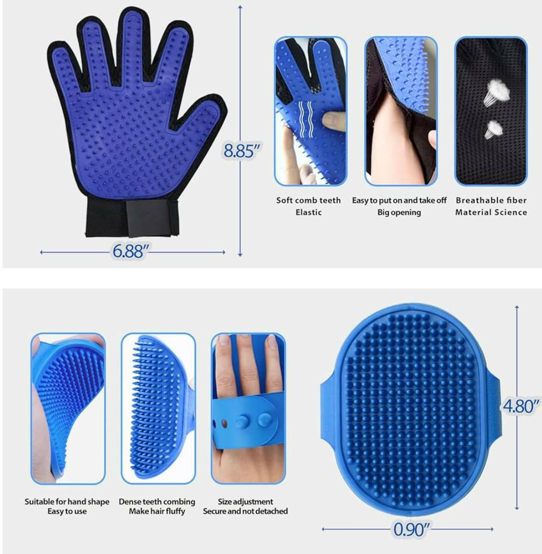 NVNAN Pet Grooming Gloves.